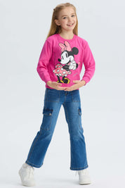 Polerón Niña Minnie Magenta