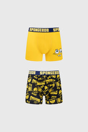 Boxer Hombre Bipack Bob Esponja Amarillo