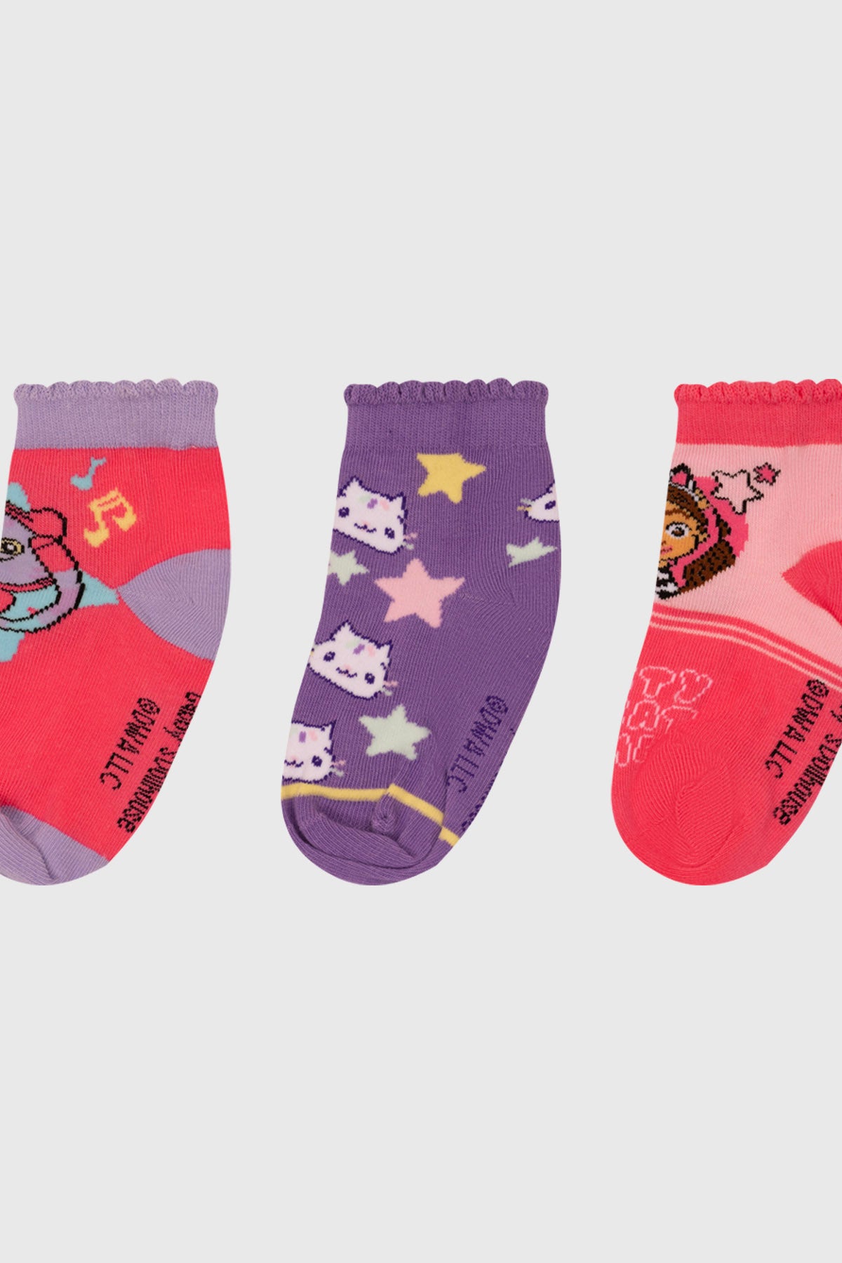 Calceta Deportiva Niña Tripack Rosado