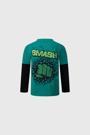 Polera Niño Avenger Verde Oscuro