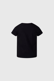 Polera Niña Rayas Minnie Negro
