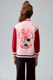 Polerón Niña College Minnie Rosado