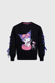 Polerón Niña Regular Kuromi Negro