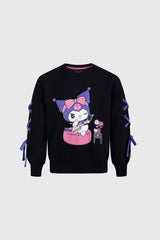 Polerón Niña Regular Kuromi Negro