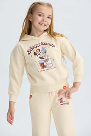 Polerón Niña Minnie Beige