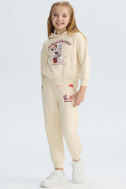 Polerón Niña Minnie Beige