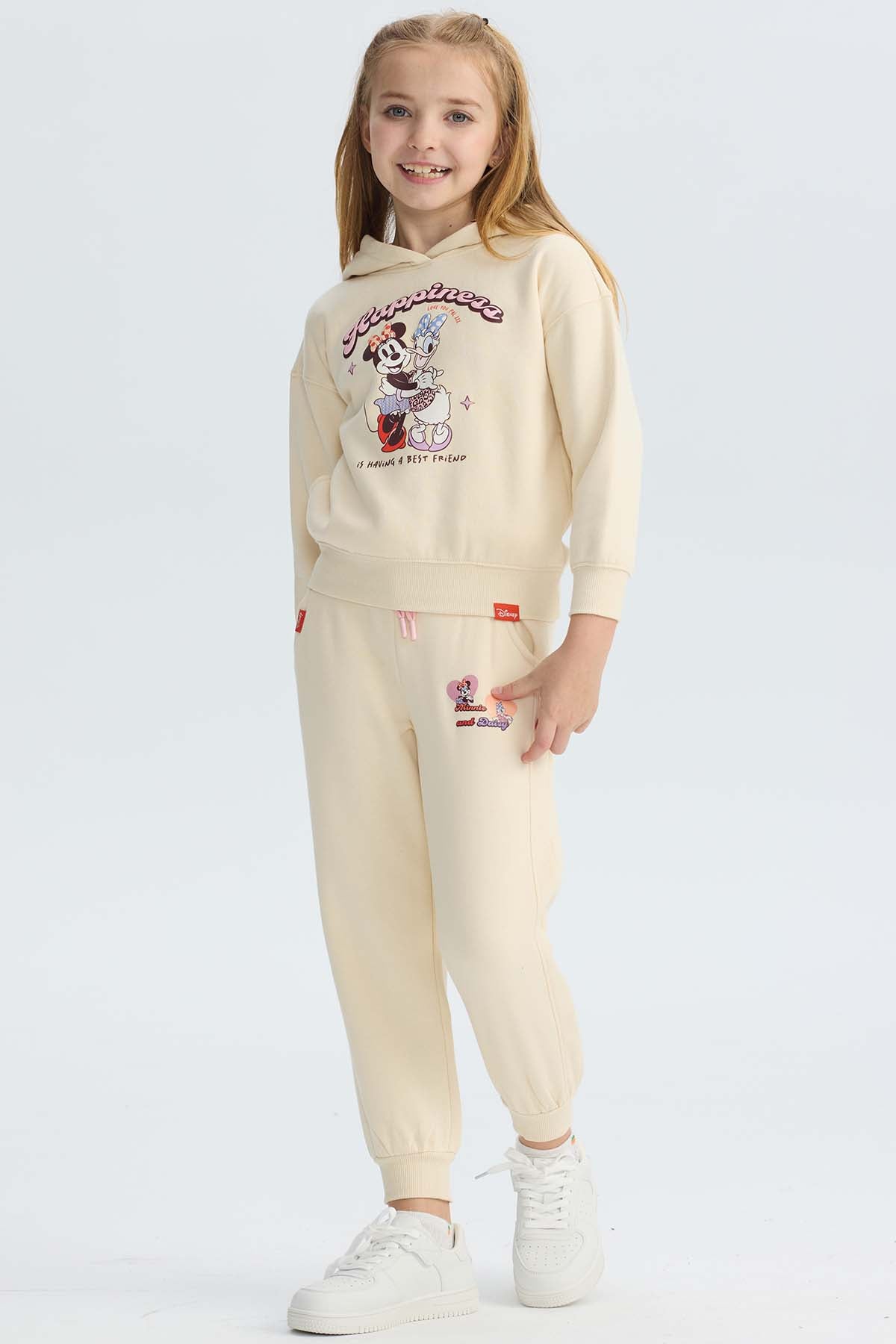 Pantalón Buzo Niña Jogger Minie Beige