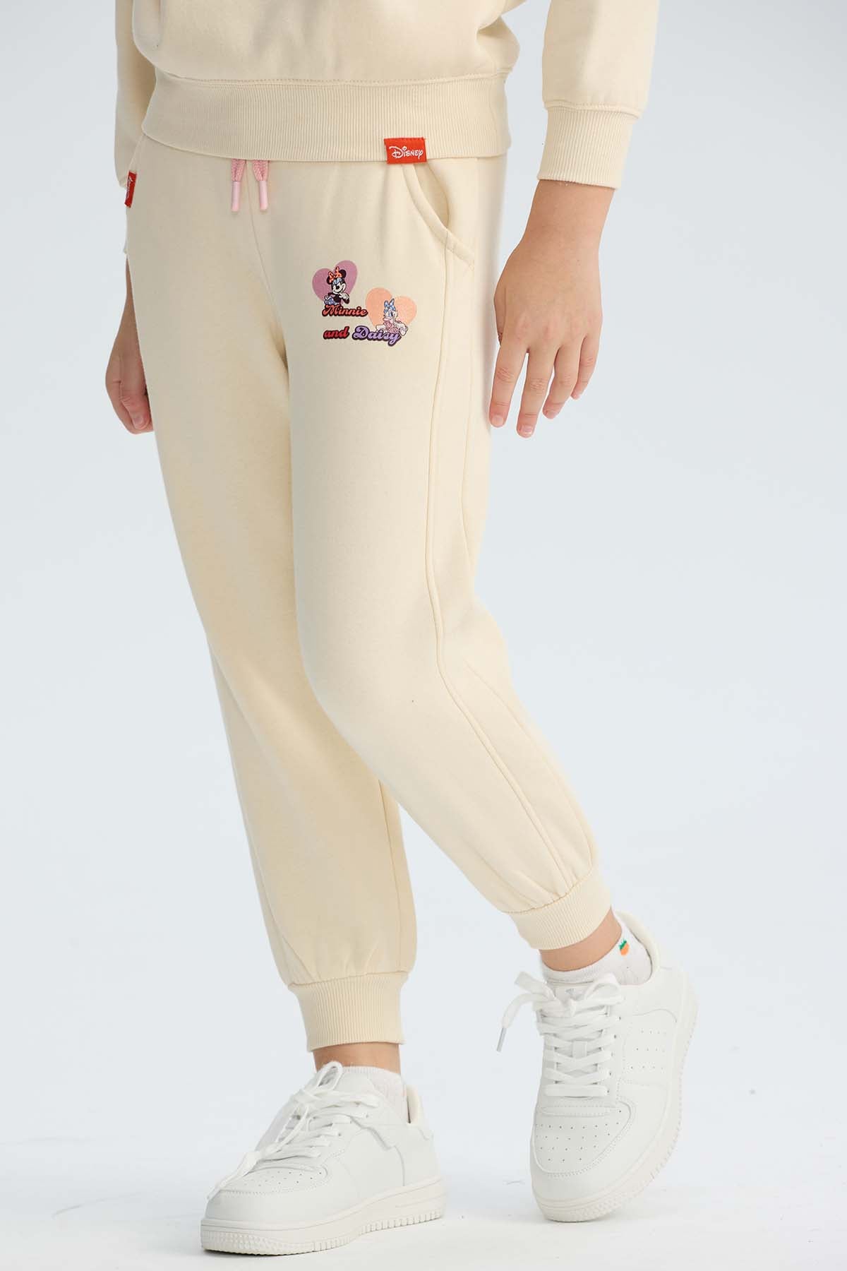 Pantalón Buzo Niña Jogger Minie Beige
