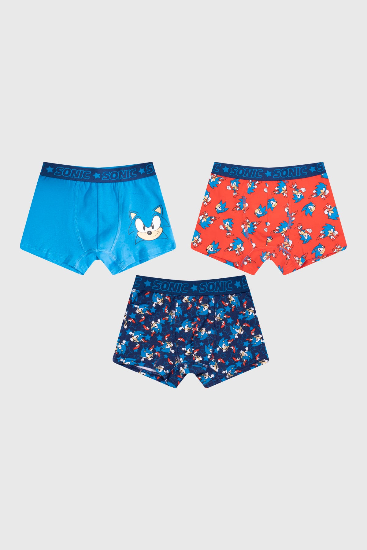 Boxer Niño Medio Sonic Rojo