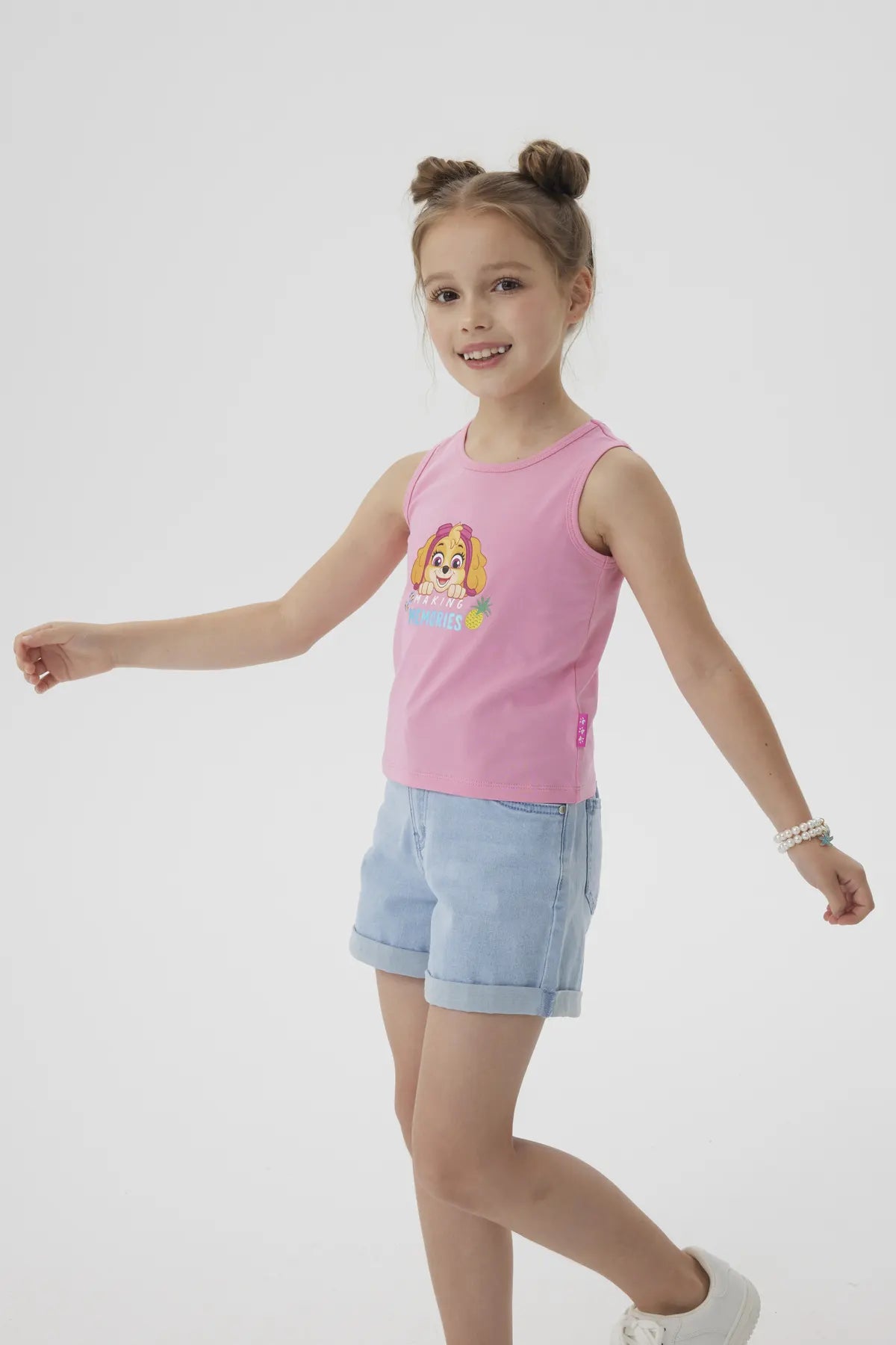 Polera Niña Paw Patrol Rosado