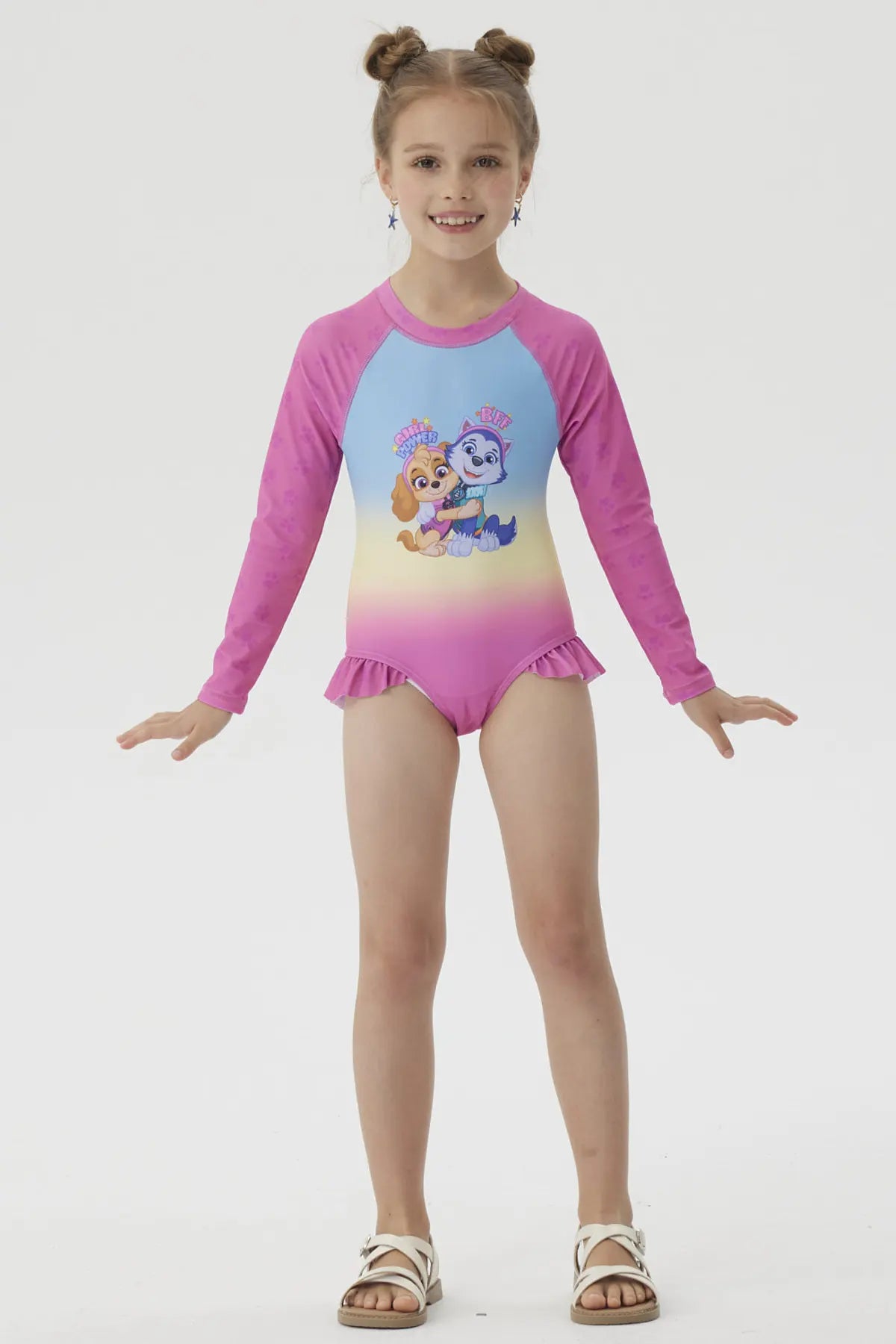 Traje de Baño Niña Paw Patrol Fucsia