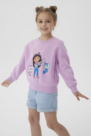 Polerón Niña Gabby's Dollhouse Lila