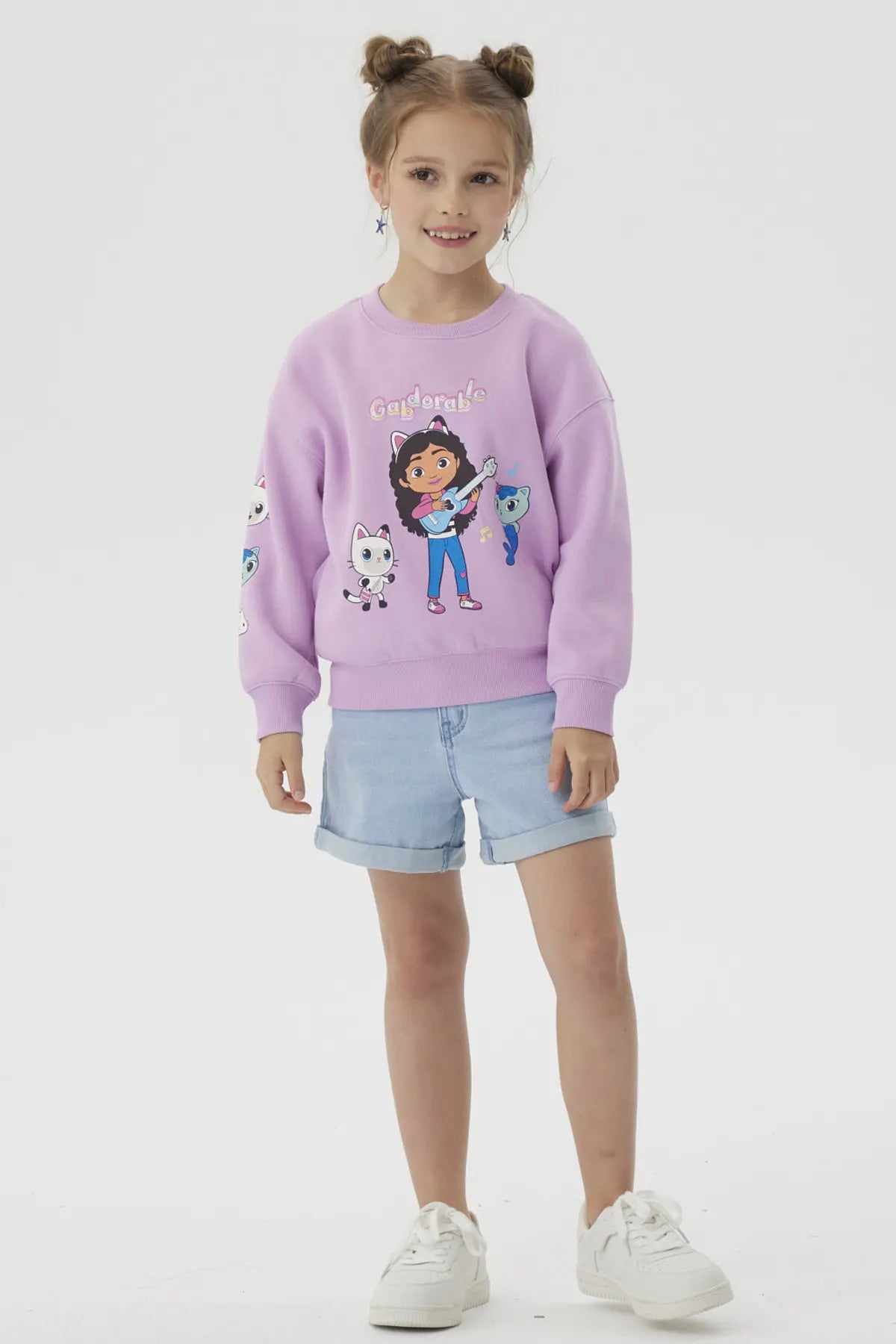 Polerón Niña Gabby's Dollhouse Lila