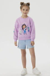 Polerón Niña Gabby's Dollhouse Lila