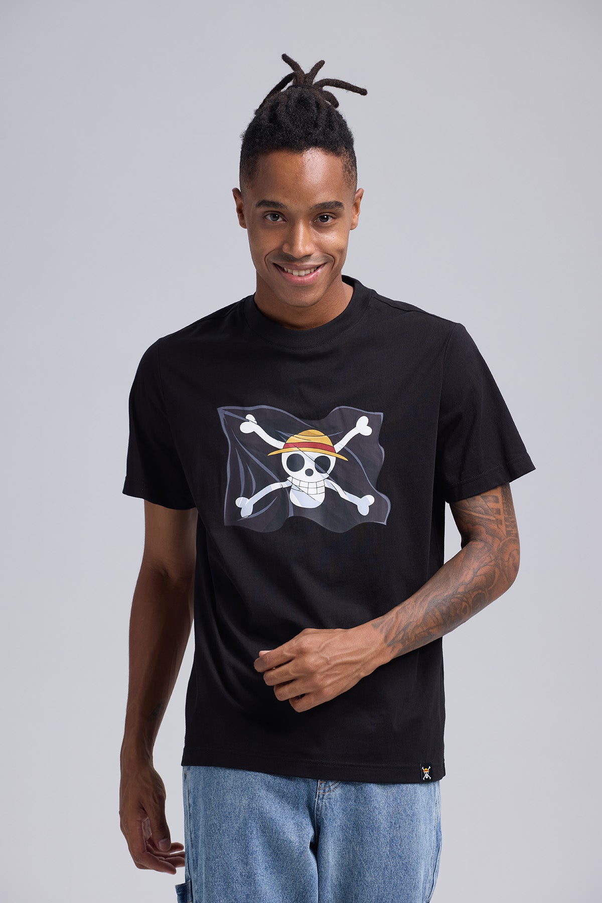 Polera Hombre One Piece Negro