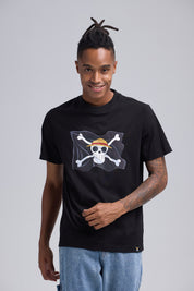 Polera Hombre One Piece Negro