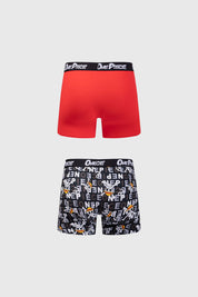 Boxer Hombre Bipack Rojo