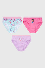 Calzón Niña Tripack Gabbys Fucsia