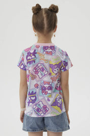 Polera Niña Bipack Hello Kitty Fucsia