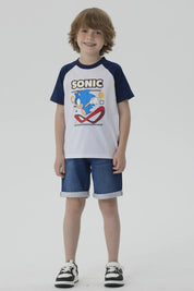 Polera Niño Sonic Blanco