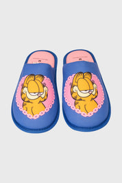 Pantufla Mujer Garfield Azulino