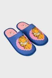 Pantufla Mujer Garfield Azulino