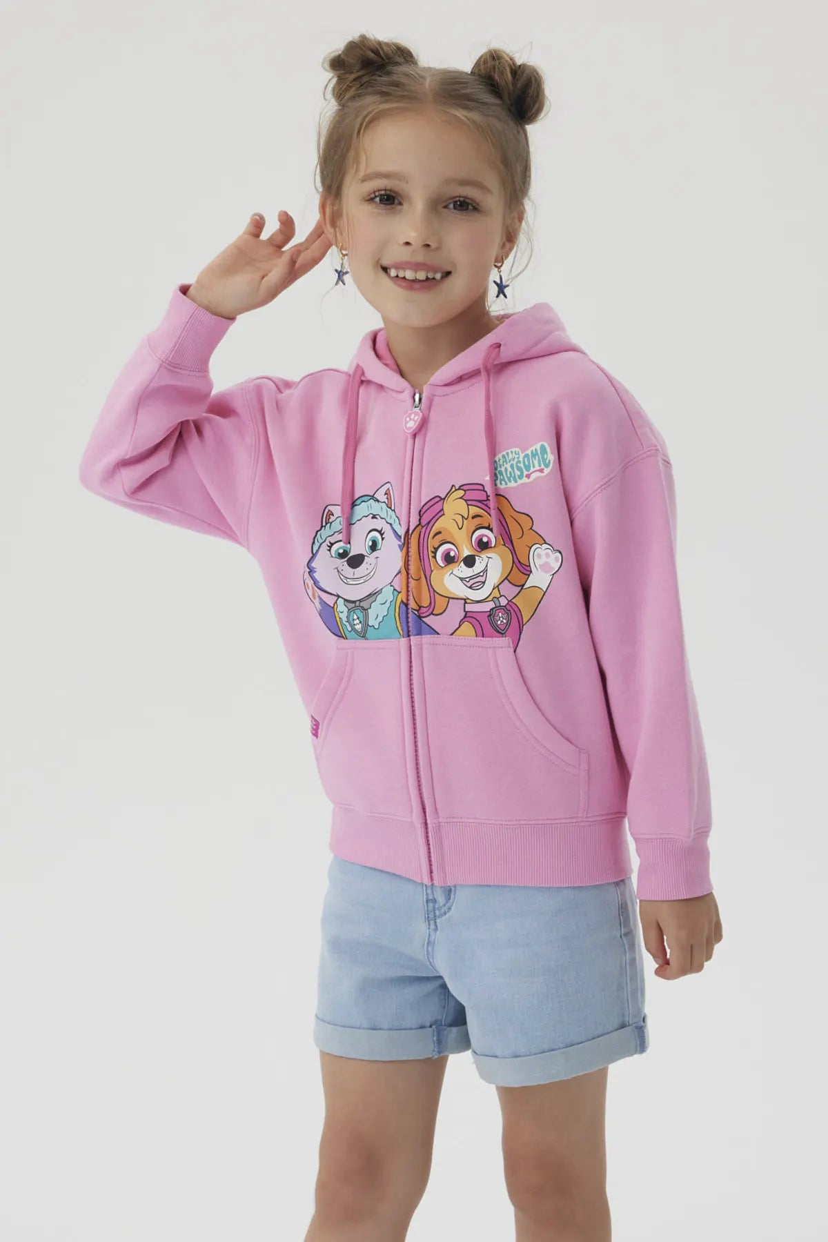 Polerón Niña Skye Rosado