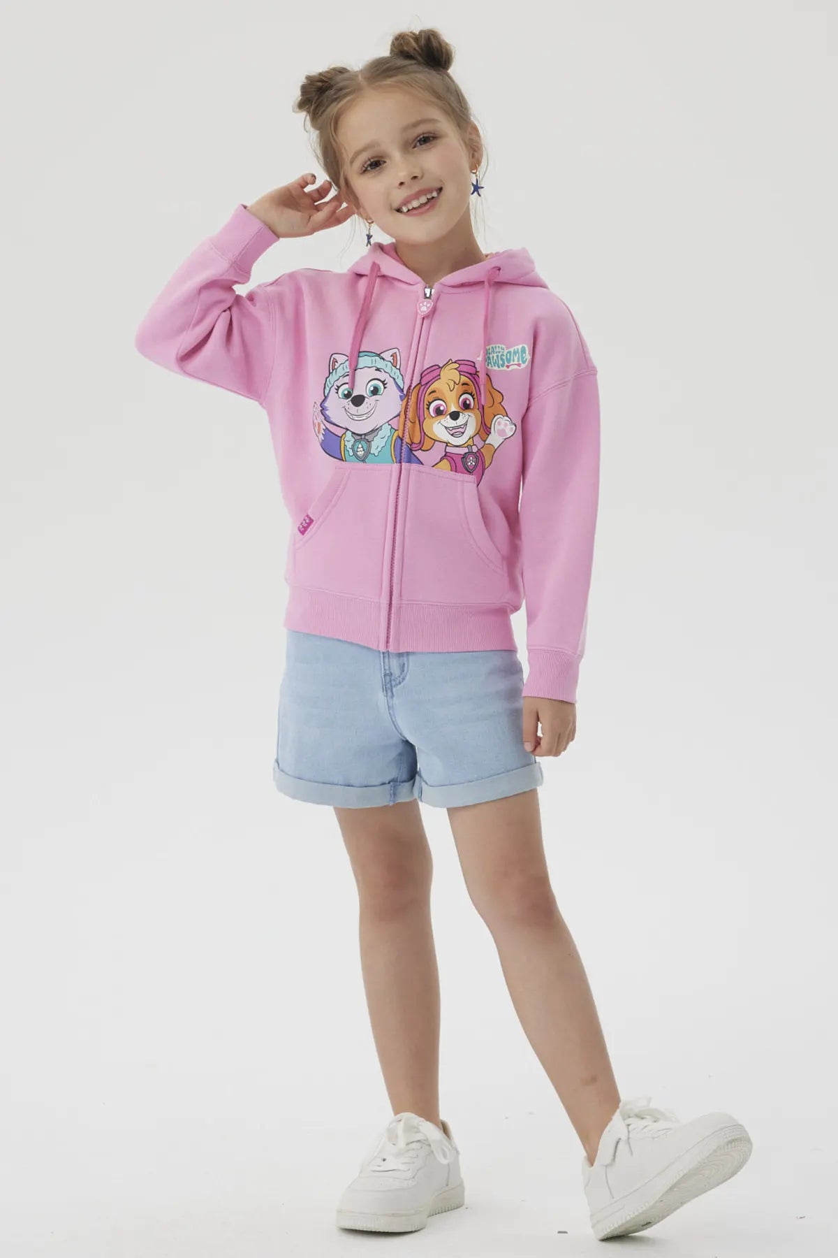 Polerón Niña Skye Rosado