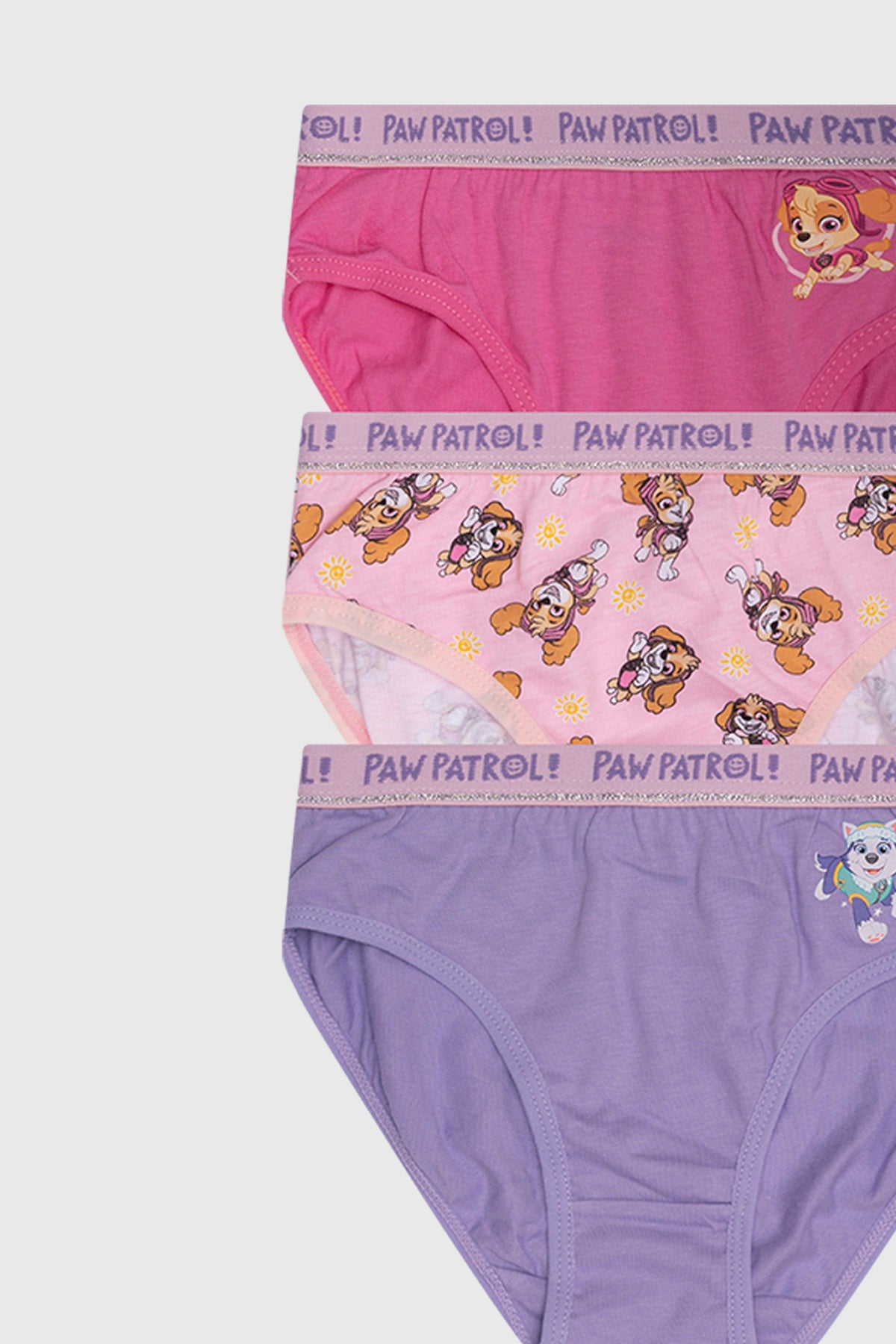 Calzón Niña Tripack Skye Fucsia