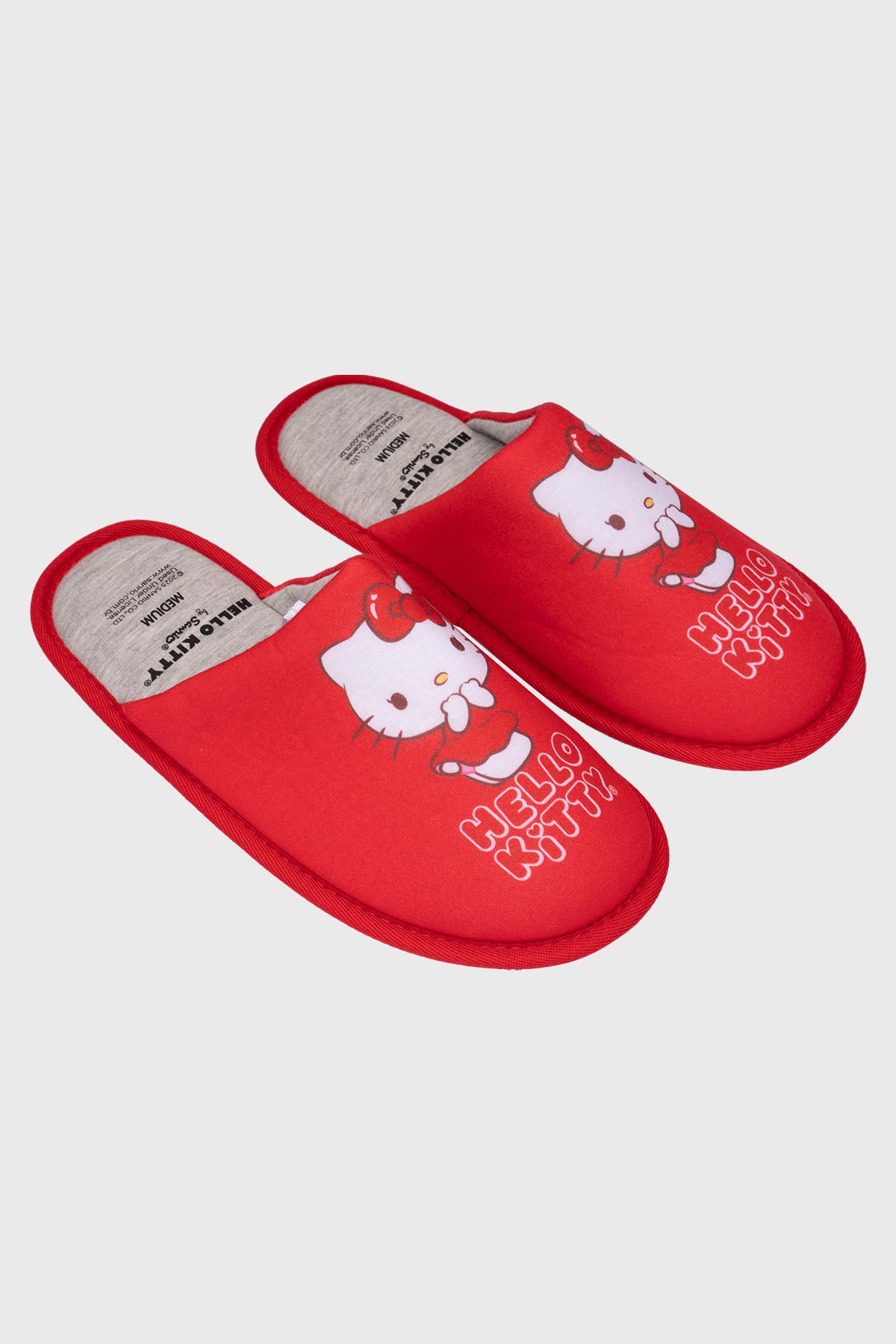 Pantufla Mujer Hello Kitty Rojo