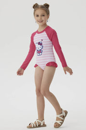 Traje de Baño Niña Hello Kitty Rosado