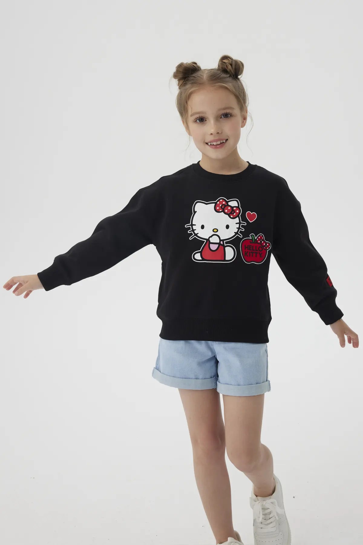 Polerón Niña Hello Kitty Negro