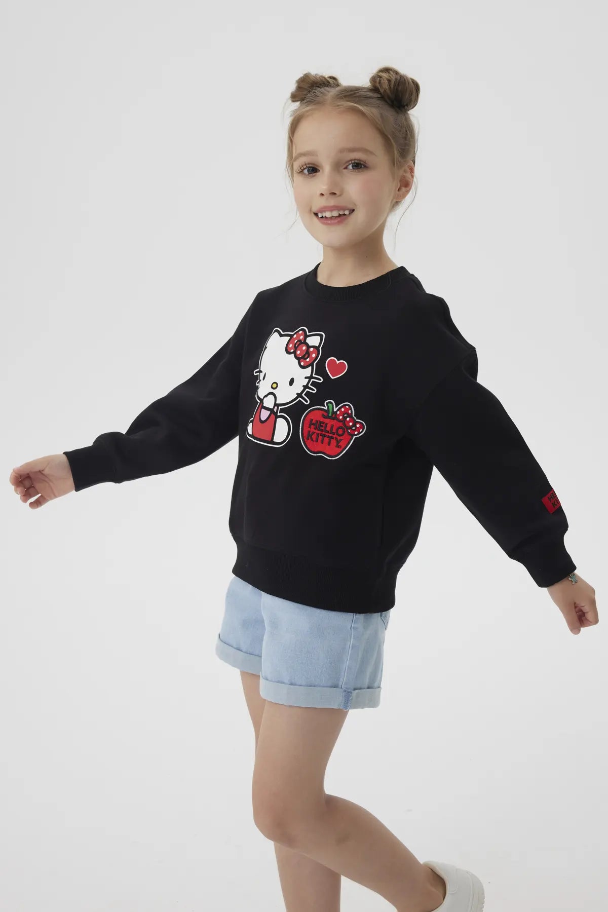 Polerón Niña Hello Kitty Negro