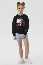 Polerón Niña Hello Kitty Negro