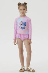 Traje de Baño Niña Lilo & Stitch Rosado
