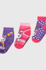 Calceta Deportiva Niña Hello Kitty Rosado