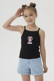 Polera Niña Minnie Negro