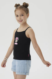 Polera Niña Minnie Negro