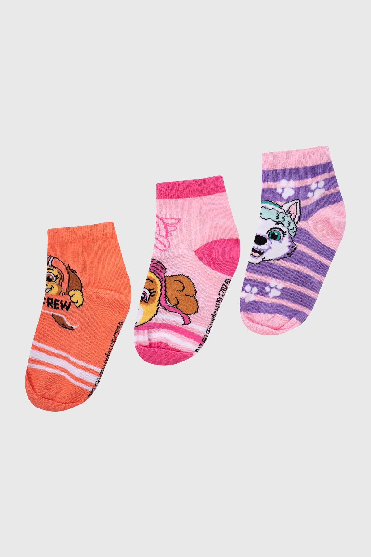 Calceta Deportiva Niña Tripack Rosado