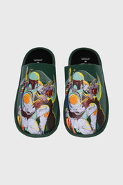 Pantufla Hombre Boba Fett Star Verde