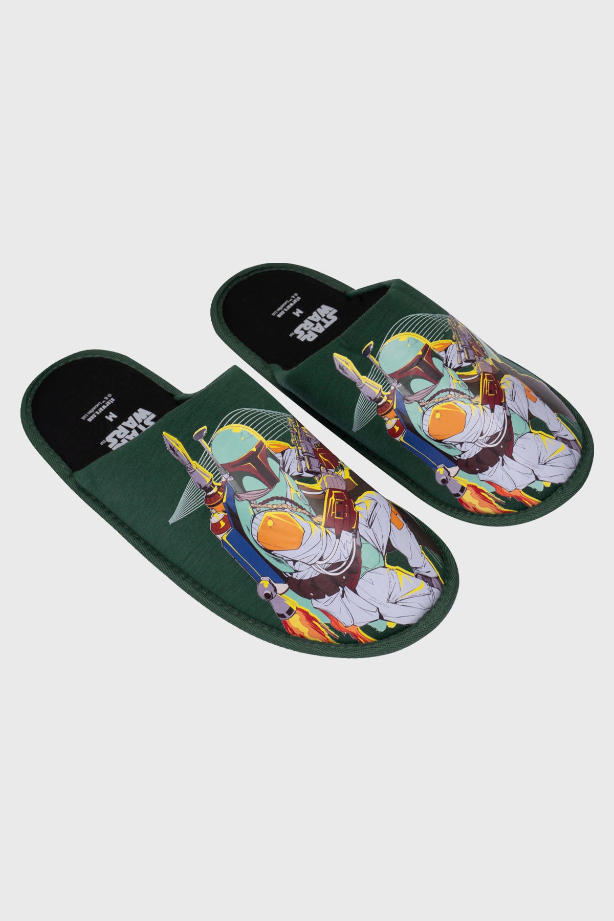 Pantufla Hombre Boba Fett Star Verde