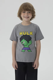 Polera Niño Hulk Gris