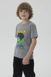 Polera Niño Hulk Gris