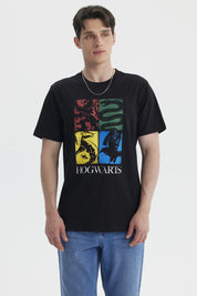 Polera Hombre Harry Potter Negro