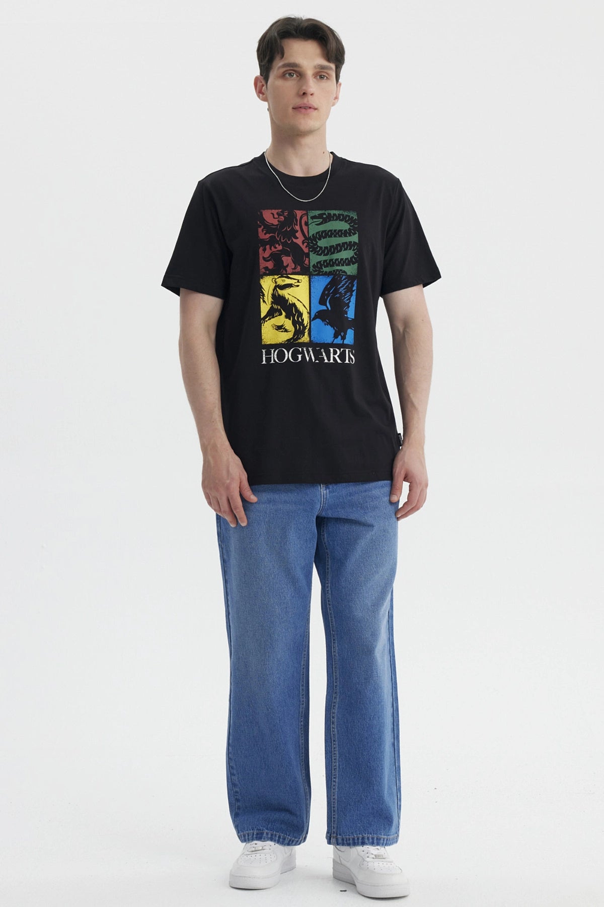 Polera Hombre Harry Potter Negro