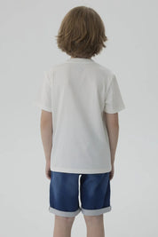 Polera Niño Mickey Y Sus Amigos Crema