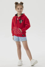 Polerón Niña Mickey Y Sus Amigos Rojo