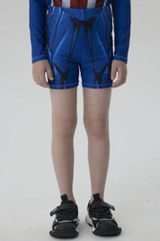 Short de Baño Niño Capitán América Azul