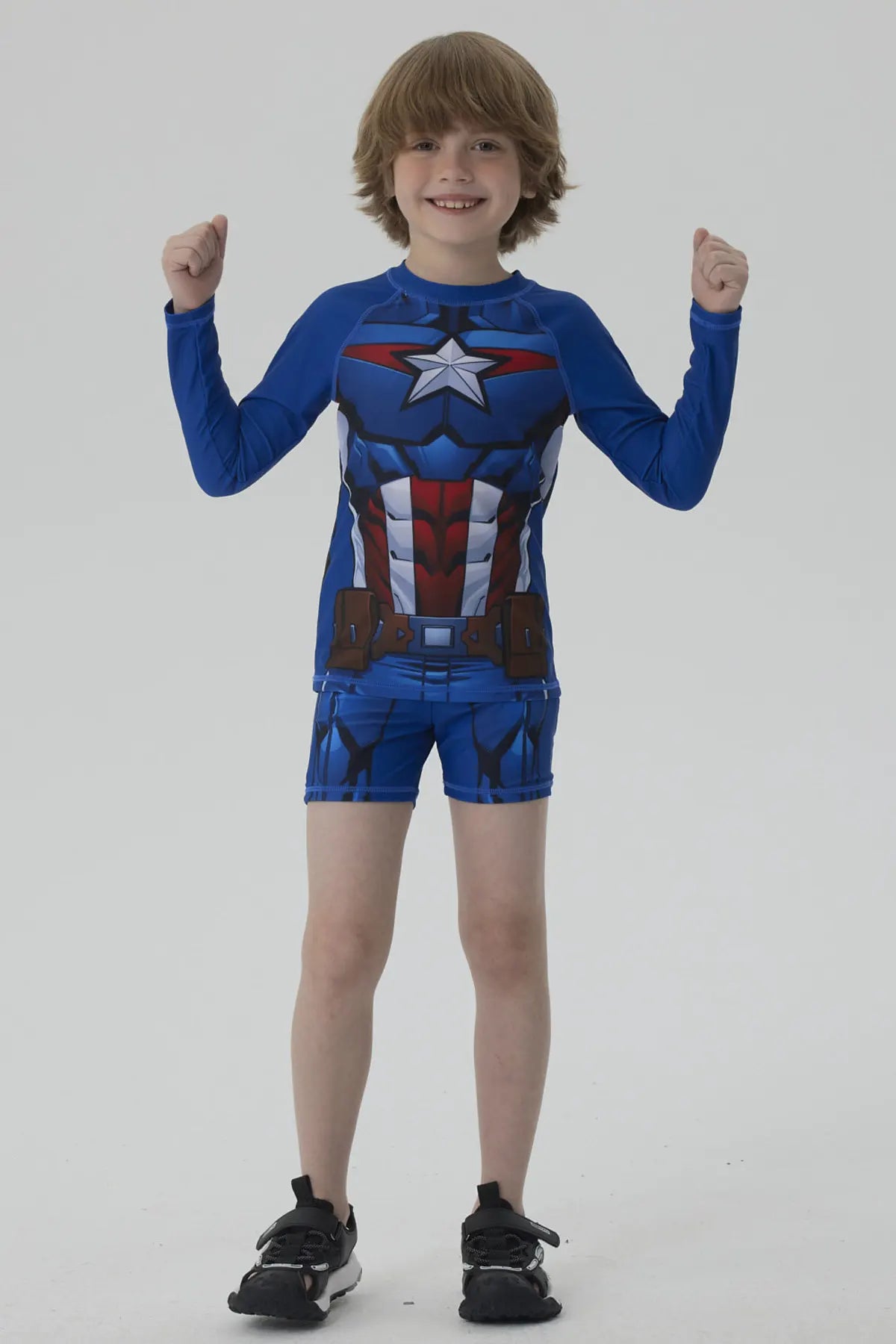 Short de Baño Niño Capitán América Azul