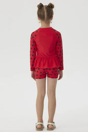 Traje de Baño Niña Mickey Y Sus Amigos Rojo